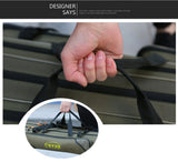 UNISTRENGH 3 Layers Portable Folding Fishing Rod Carrier Reel Case Bags Fish Pole Tools Soft Case Pro Gear Tackle Storage Bag for Shoulders,Handles (3 layers/80cm)