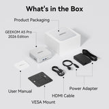 GEEKOM A5 Pro Office Mini PC AMD Ryzen5 7530U(Beat 7430) 16GB RAM＆1TB SSD