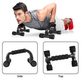 Lizbin Push up Bar, Push Up Bars Strength Training, Push-up Bracket Board with Non-Slip Sturdy Structure, Push Up Bars for Men & Women, Push Up Stands Handle Gym Exercise Equipment Home Fitness(Black) Lizbin