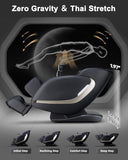 EASPEARL 2026 Massage Chair Full Body,Auto Extendable Footrest,53.15in SL-Track Zero Gravity Full Body Massage Chair with Heat,LCD Screen, Airbags, Bluetooth & APP Control, Shiatsu & Thai Stretch