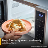 Whirlpool WMCS3018RB Countertop Microwave with Turntable 0.7 Cu. Ft, Steam Clean, 700 Watt Microwave, Black