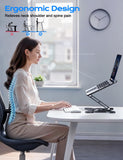 Adjustable Laptop Stand, 360° Rotating Base Ergonomic Computer Stand