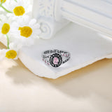 Oseew 2027 Silver Class Women Graduation Ring High School College