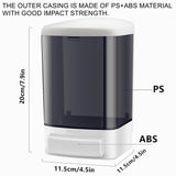 CATTREES 8-Pack Soap Dispenser Wall Mount 1000ml (33.8oz)–Commercial Heavy-Duty Plastic Liquid Dispenser for Soap,Shampoo,Hand Sanitizer–Manual Pump for Bathroom, Kitchen,Restaurant,Hotel (8 x 1000ml)