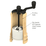 Penn State Industries PKGRINDXSS EZ-Assemble Mini Tabletop Salt & Pepper Mill Grinder Mechanism Kit Starter Set, Lathe Woodturning Project