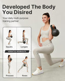 YOTTOY Soft Kettlebell with Leather Handle – Anti-Slip Sweat-Absorbing Grip, Home Gym Kettlebell Weights for Strength Training (Green, 20 LB)