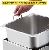 Deep fryers Commercial Deep Fryer 11 L x 2, Large Dual Tank Electric Countertop Fryer for Restaurant
