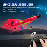 Red RC Plane for Kids Upgrade F-22 Raptor Fighter RC Airplane Remote Control Airplane Toys 2.4 GHZ Smart 6-axis Gyro Stabilizer RTF RC Jet Aircraft Easy to Fly Outdoor Toy RC Glider for Beginners