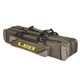 Lixada Fishing Rod Case Potable Canvas Fishing Pole Tools Reel Storage Bag Durable Fishing Gear Tackle Carry Cases 3 Layer, 90cm