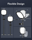 Zoom Lighting for Computer, Adjustable Desk Ring Light for Video Calls