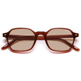 SOJOS Retro Square Polarized Sunglasses Womens Men SJ2674 Brown