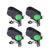 LIOOBO 4PCS Fish Alarm Bite Indicator Sound LED Fishing Alarm Waterproof Battery Powered Clip on Fishing Rod Night Fishing Supplies