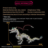 OBIOCKIDAY 3D Metal Puzzle for Adults, 3D Metal Tiger Model Kit, 3D Metal Steampunk Mechanical Tiger 3D Puzzle Kit 3D Jigsaw Puzzle, 2030+PCS DIY Assembly 3D Metal Animal Model Gift