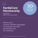KardiaMobile 6L Max EKG Monitor, Includes One-Year KardiaCare Membership, FDA-Cleared Heart Monitor, Medical-Grade Results in 30 Seconds, Unlimited Recordings, Works with Smartphones and Tablets
