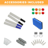 H-Qprobd Dry Erase Board for Wall 60"x40" Aluminum Presentation Magnetic Whiteboard with Long Pen Tray, Wall-Mounted White Board for School, Office and Home H-Qprobd