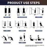 WHATAFIT Resistance Bands, Exercise Bands，Resistance Bands for Working Out, Work Out Bands with Handles for Men and Women Fitness, Strength Training Home Gym Equipment