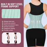 MISTHIN Waist Cincher Corset Sport Girdle Trimmer Double Belt Wrap Waist Trainer Shaperwear Tummy Control Shaper for Women (Green, XX-Large)