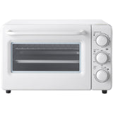 Novaspark Air Fryer Toaster Oven Combo, Retro Convection Oven Countertop,19QT Small Toaster Oven, 4-slices or 9" Pizza,Bake,Toast,Broil, Air Fry, Rapid Heating Mini Conventional Oven, Non-Stick, White