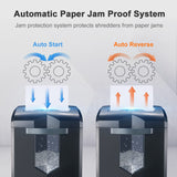 14-Sheet Microcut Paper Shredder and 24-Pack Shredder Lubricant Sheets bonsaii