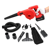 Mini Leaf Blower Red,2-in-1 Cordless Small Blower with 4.0Ah Battery and Charger,21v Blower