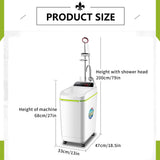 Portable Electric Shower for Camping and Outdoor Use, Rechargeable Pump with Temperature Display and Large Capacity, Ideal for RVs and Apartments