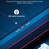 BXNSDFS Computer Speakers PC RGB Gaming Sound Bar Portable Speaker for Desktop Monitor Laptop