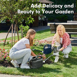 2 Gallon Watering Can for Outdoor Plants, Plant Watering Can with Removable Long Spout and Stainless Steel Sprinkler Head, Large Water Can for Garden Flowers Vegetables
