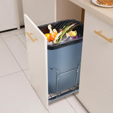 Pull Out Trash Can, 37 Quart Recycling Bin with Silent Slide, Sink VEVOR