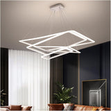 Rectangle Chandeliers Lights Compatible with Living Room Dining Room Pendant Lights Office Desks Lamps