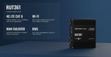 Teltonika RUT361 Industrial 4G LTE Router – Compact & Rugged Cellular Wireless Router with Ethernet