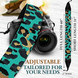 Art Tribute Camera Strap Personalized With Name - Shoulder, Crossbody & Neck Camera Strap for Photographers, Fits All Cameras, Canon Nikon Sony Fujifilm, Padded Strap W/Quick Release & Leather Ends