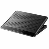 Okiyakusama Laptop Cooling Pad with Six Fans Aluminum Alloy Stand for Heat Dissipation Suitable for Home Office Study Desk, Classic Black