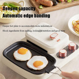 Multifunctional Breakfast Maker Station, 1100W Sandwich Machine with 1L Cooking Pot and Removable Non-stick Baking Pan