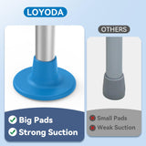 Loyoda Toilet Safety Rails with Big Non-Slip Foot Pads, Adjustable Width & Height Toilet Safety Frame, 350 LBS, Toilet Handles for Elderly and Disabled