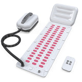 SHUIMEIYAN Electric Bubble Massage Mat Portable Massage for Bathtub Bubble Bath Mat Tub Spa Massager with Pillow -Upgraded Suction Cup with Remote Control （ 44.9" x 16.9"Pink）