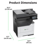 Monochrome Laser All-in-One Printer, Integrated Duplex, Energy Star, 4.3-inch Color Touch Screen, Print Speed: Up to 46 ppm
