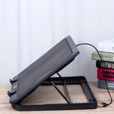 Laptop Cooling Pad with 5 USB Fans, Plastic Notebook Cooler Stand