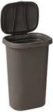 13 Gallon Gray Plastic Garbage Bin for Home/Kitchen/Office/Garage