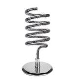 Hair Dryer Holder Countertop, Acrylic Hair Dryer Stand with Stainless Steel Base, Spiral Blow Dryer Holder Hair Tool Organizer for Bathroom, Vanity, Salon, Home