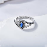 Oseew 2027 Marquise Shaped Birthstone Class Ring for Men Women