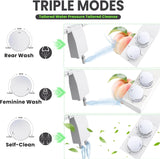Terapaton Toilet Bidet With Left/Right Side Reversible Design, Fresh Water, Non-Electric, Toilet Bidet Attachment, Right/Left Hand Side with Dual Nozzle, Self-Clean, Includes Extended Screws (Chrome)