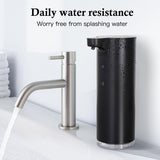 LAOPAO Automatic Soap Dispenser Foaming: Rechargeable Touchless Soap Dispenser Stainless Steel Foam Soap Dispenser for Bathroom Hand Soap Pump for Kitchen Xmas Gift, 9oz, Black