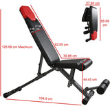 Finer Form 5-in-1 Weight Bench, Adjustable & Foldable for Bench Press, Strength Training and Full Body Workout. Perfect for Dumbbell Sets or an Adjustable Dumbbell Set in Your Home Gym. FF Finer Form