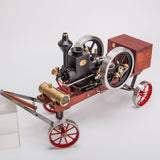 MechPuConToy Hit and Miss Engine Kit That Runs, HM-01 KIT Engine Model + Metal 4-SWheel Steering Flatbed Transport Cart + Accessory Triad + (CDI Igniter + Spark Plug) Kit