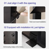 11-Tier Veal Metal Spine Boohelf, Tall Narrow Floating Bookcase for Smals, Modern Black Book Tower for Living Room, Bedroom, Office Sto Soluts