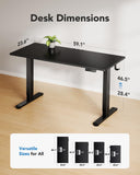 Standing Desks, Whole Piece Desktop, Adjustable Height Computer Desk, 4 Height Memory Settings