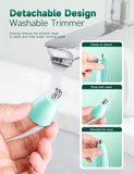 ZORAMI Rechargeable Ear and Nose Hair Trimmer - 2026 Professional Painless Eyebrow & Facial Hair Trimmer for Men Women, Powerful Motor and Dual-Edge Blades for Smoother Cutting Mint Green
