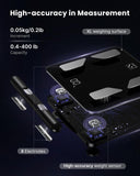 FITINDEX Smart Scale for Body Weight, Body Pod Scale [2026 Upgraded], 8-Electrode Body Composition Scale with BMI, Body Fat, Muscle Mass, Digital Bathroom Scale with Larger Platform, Bluetooth