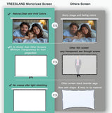 120" Motorized Projector Screen, Electric 16:9 Projector Screen with Remote Control, Indoor/Outdoor HD Movie Screen, Wall/Ceiling Mounted, Perfect for Home Office Theater TV, White