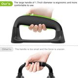 Kipika Push Up Bars - Stable Non-Slip Pushup Handles with Soft Grip - Ideal for Floor Strength Training of Chest and Arms - Black Kipika